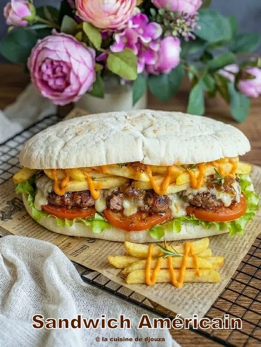 sandwich americain steack frites