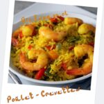 Riz espagnol poulet crevettes