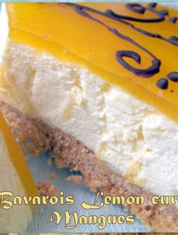 Bavarois lemon curd mangue photo 5