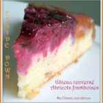 Gâteau renversé framboises abricots