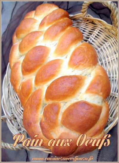 Pain aux oeufs tressage à 6 brins