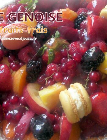 Tarte génoise au fruits frais