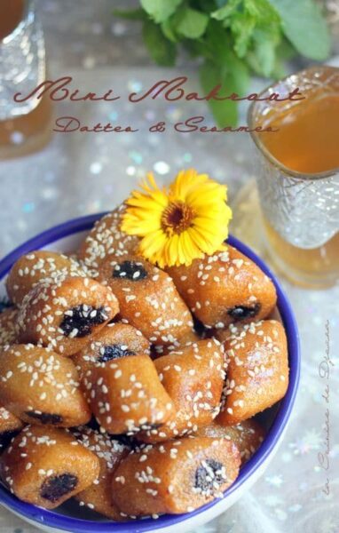 Mini makrout aux dattes et graines de sésame
