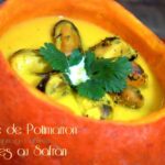 Soupe de potimarron avec moules au safran