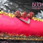 Buche de noel mousse framboises