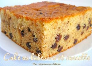 Cake au lben ou babeurre et fruits secs et raisins secs
