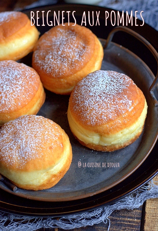 Préparation des beignets fourrés à la compote de pommes