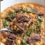 Berkoukes à la viande : version express aux petites pâtes