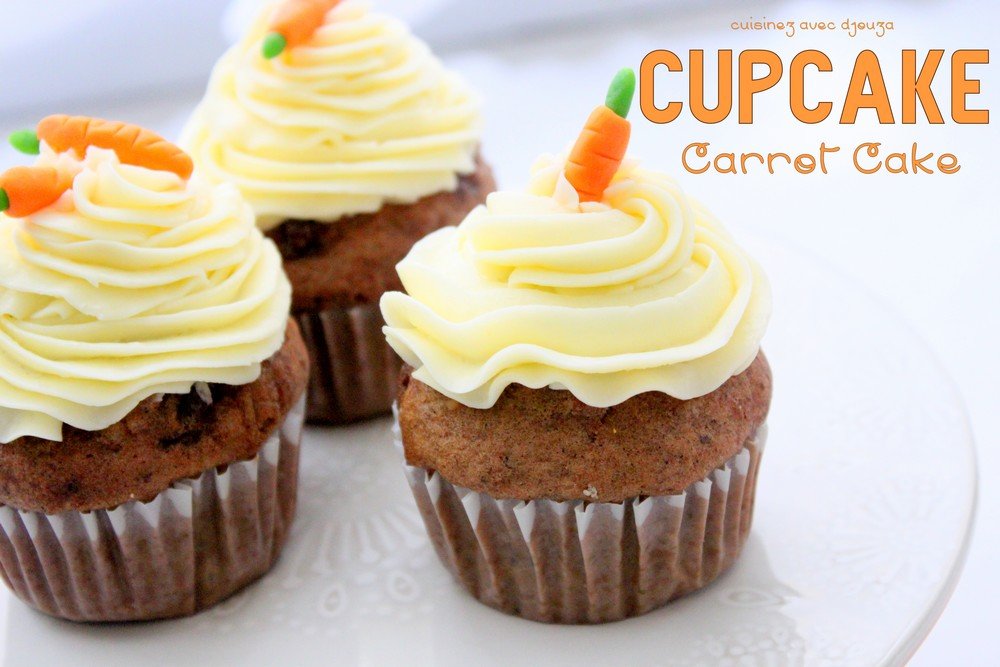 Cupcake carrot cake creme au beurre