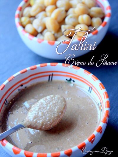 Tahin ou Tahini Maison, Crème de sésame broyées