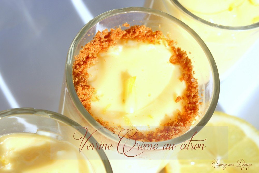 verrines crème au citron fromage philadelphia