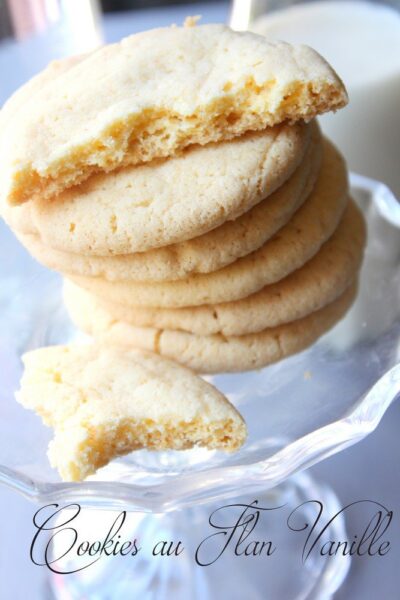 Cookies sans gluten, au flan vanille