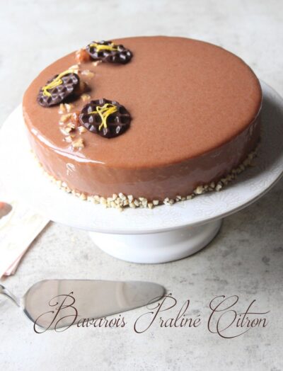Bavarois praliné maison insert crémeux citron