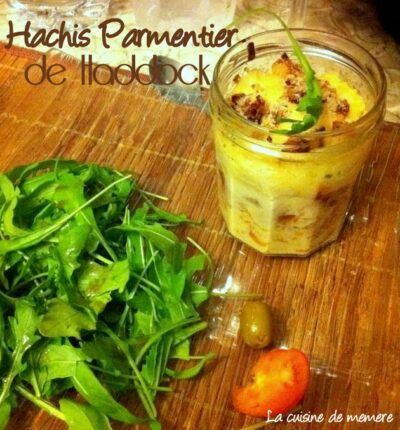 Hachis parmentier de haddock oignon parmesan