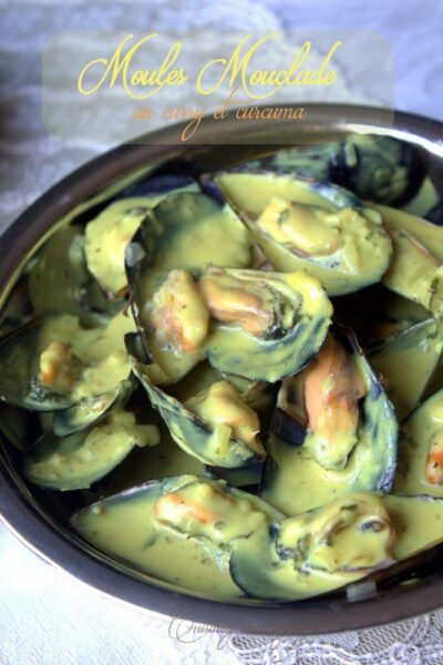 Moules mouclade au curry (sans vin)