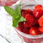 Salade de fraise sucre vergeoise citron