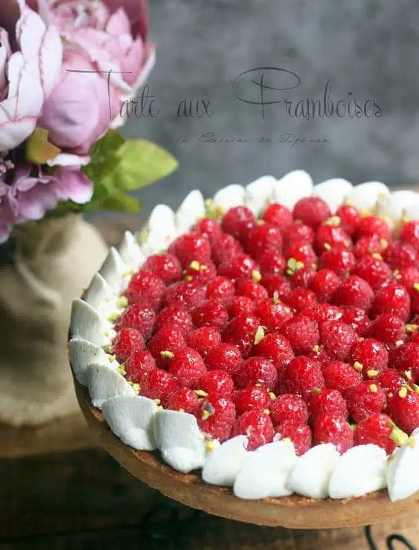 Tarte Aux Framboises Creme D Amande Cap Patisserie