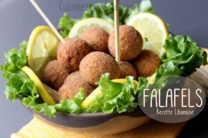 Falafel recette libanaise avec pois chiches
