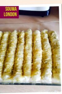 Baklava rolls, baklawa turque pate filo