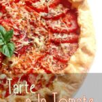 Tarte a la tomate moutarde et fromage