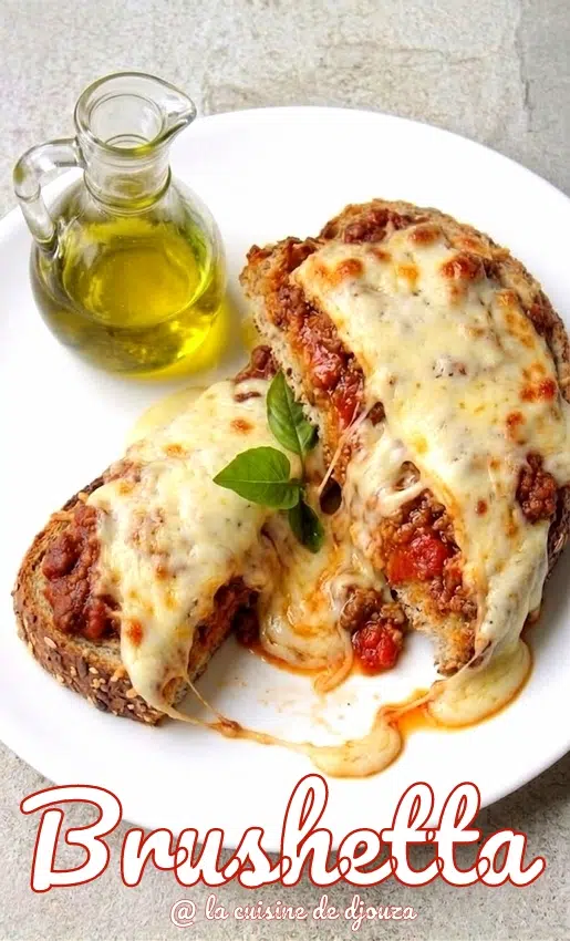 Recette de bruschetta tomate bolognaise et bechamel