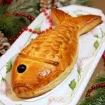 Feuilleté croustillant saumon poireaux