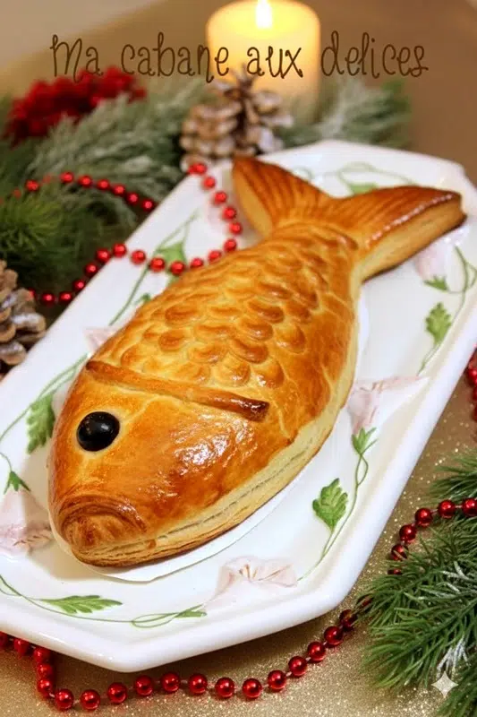 Feuilleté croustillant saumon poireaux