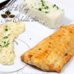 Filet de loup et sauce echalote citronnée