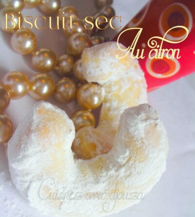 Croissants au Citron Glacés – Petits Biscuits Secs