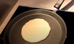 Bulles sur la recette des pancakes