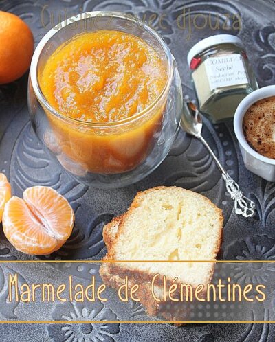 Marmelade de clémentines au combava
