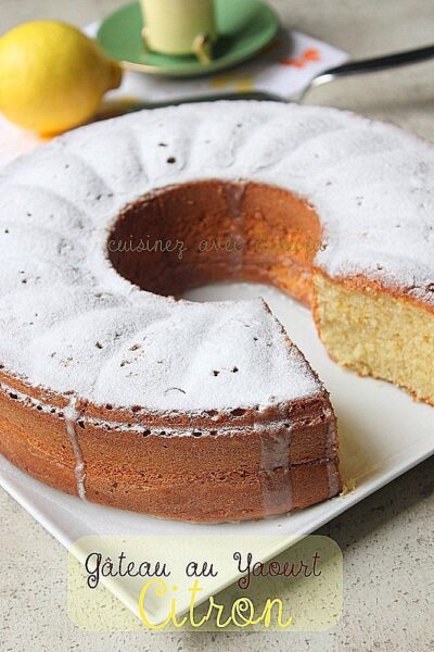 Gateau yaourt au citron hyper léger et moelleux