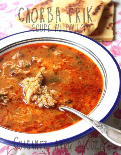 Recette de Soupe Algérienne au Blé Concassé et au Poulet