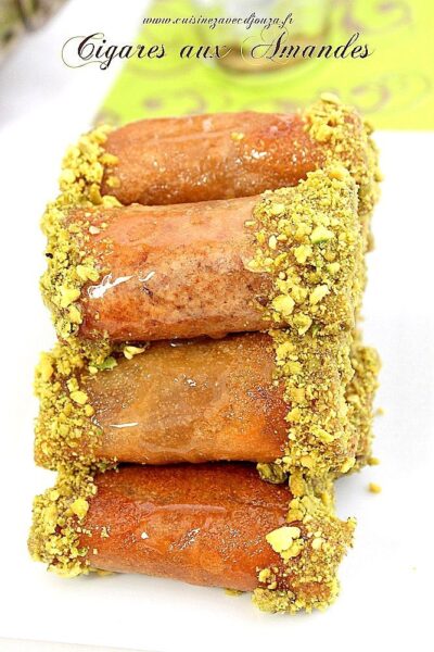 Cigare aux Amandes avec Feuilles de Brick