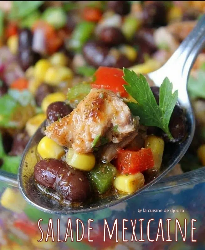salades de légumineuses mexicaine au thon