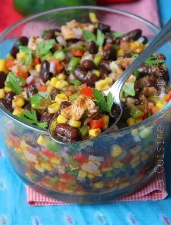 salade d'haricots rouges mexicaine