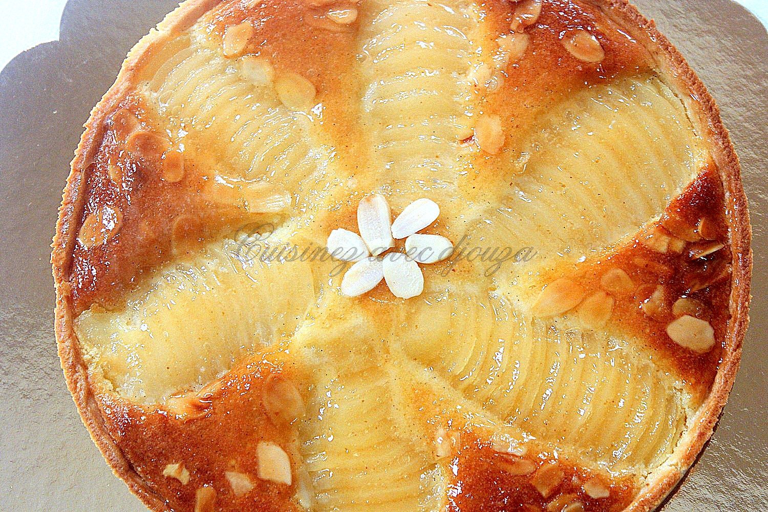 Tarte bourdaloue aux poires cap patissier