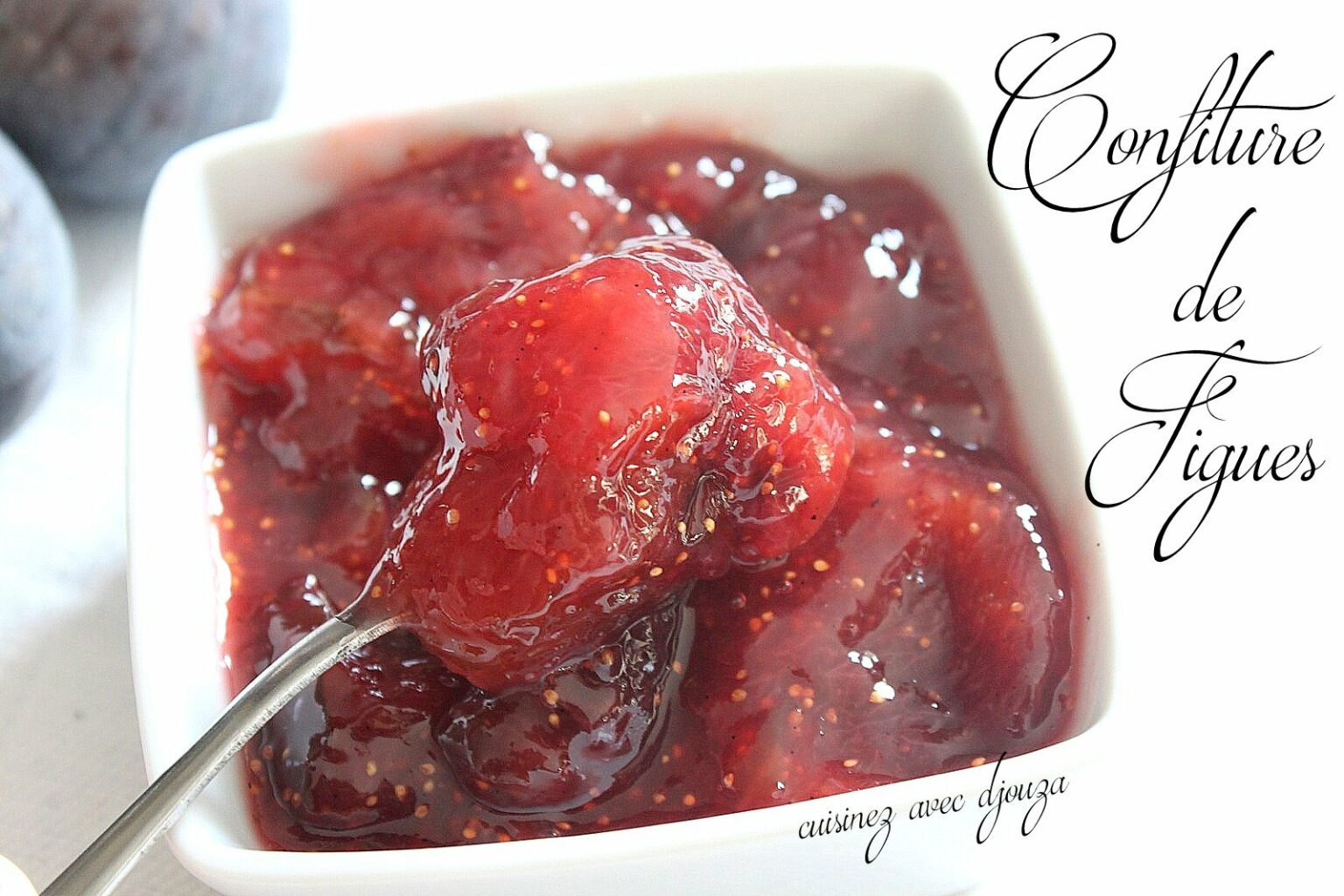 Confiture de figues violettes vanille des iles