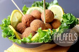 Falafel recette libanaise aux pois chiches