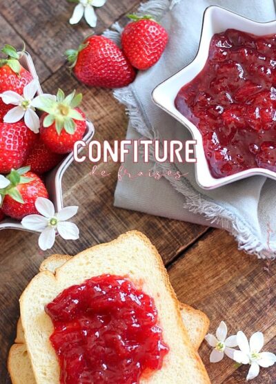 Confiture de fraises Agar-agar, recette allégée en sucre