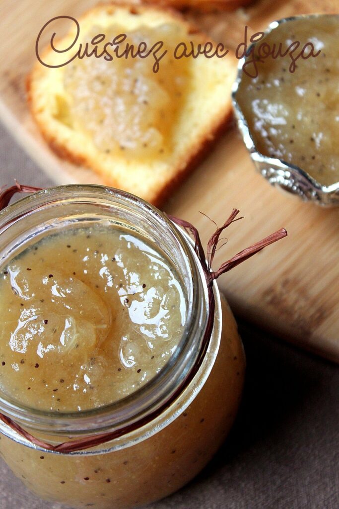 Recette confiture de poires vanille et graines de pavot