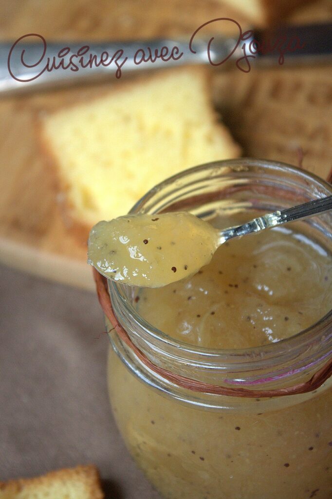 Confiture de poire vanille et graines de pavot