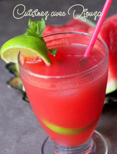 Jus de pastèque menthe citron vert