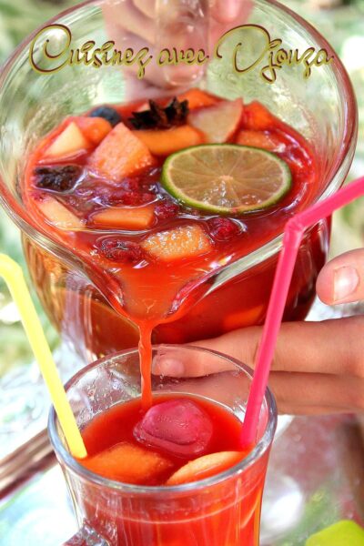 Sangria sans alcool recette aux fruits frais