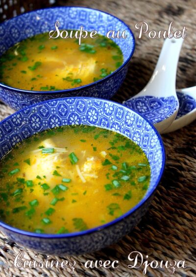 Soupe de vermicelle au poulet