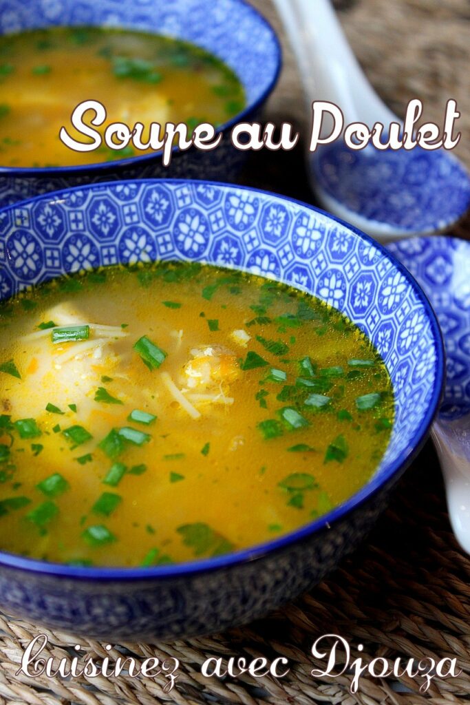 Soupe de vermicelle au poulet facile {de style asiatique}