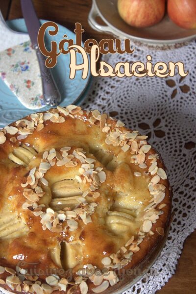 Gâteau tarte alsacienne aux pommes
