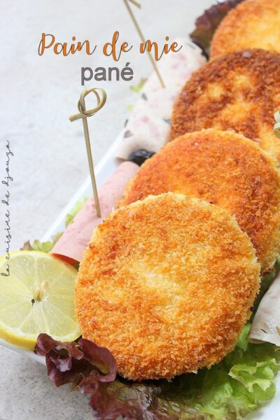 Pain de Mie Pané et farci façon Cordon Bleu