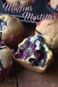 Blueberry recette muffin myrtille