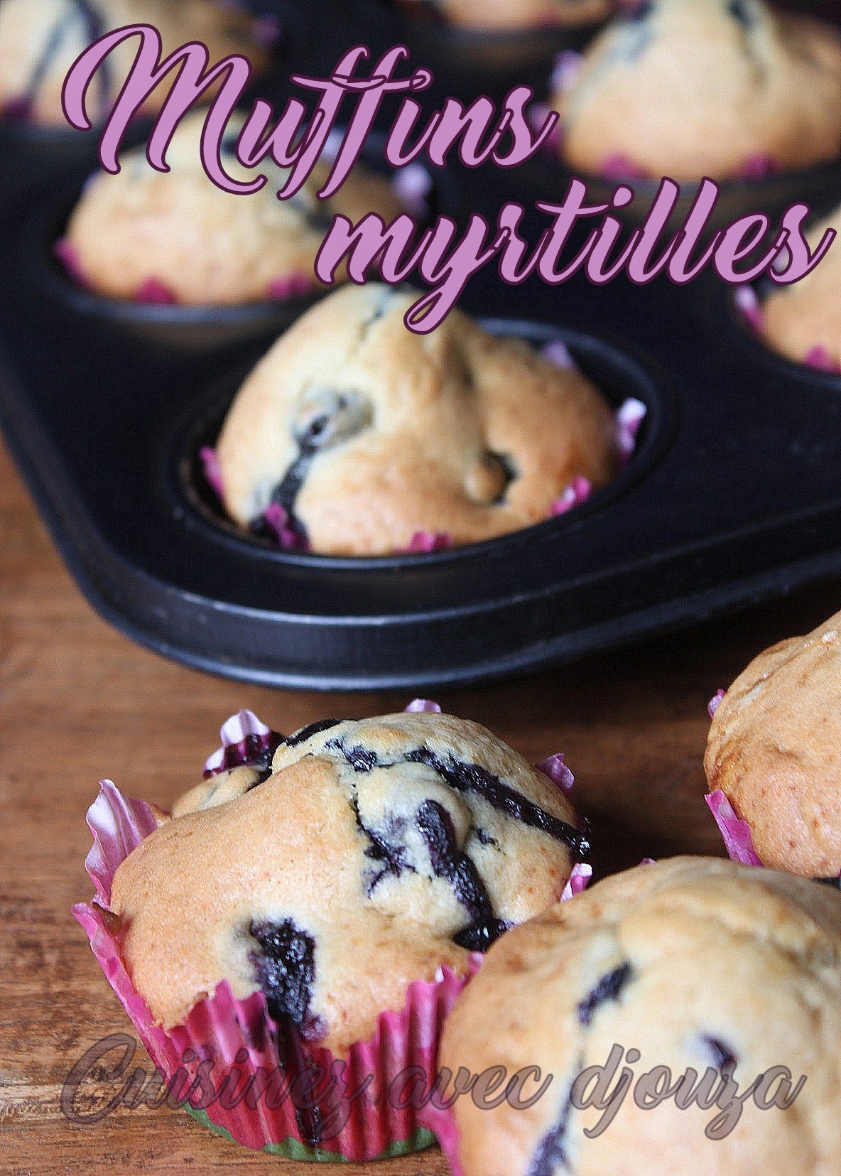 Muffins américains aux myrtilles